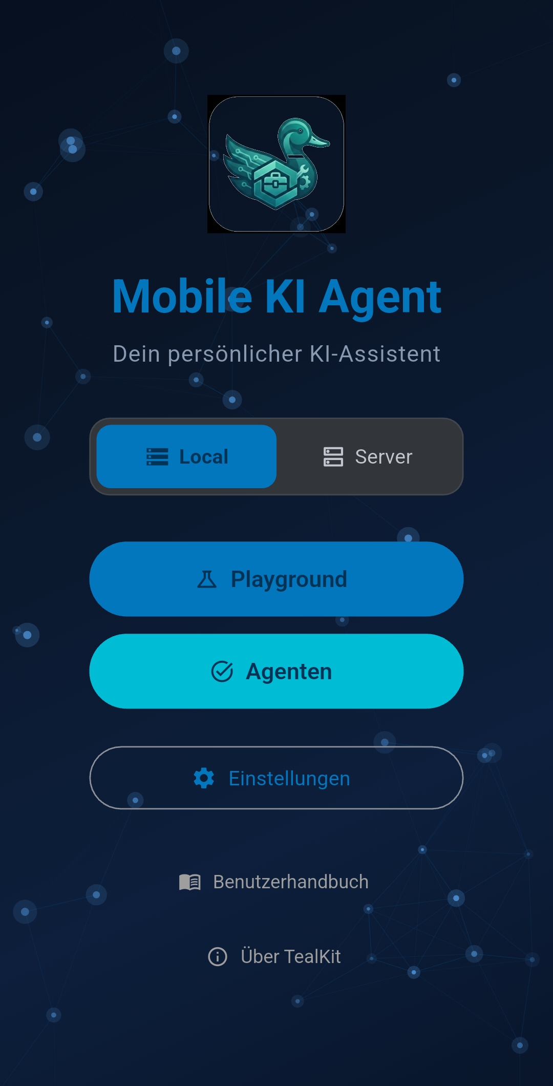 TealKit home screen