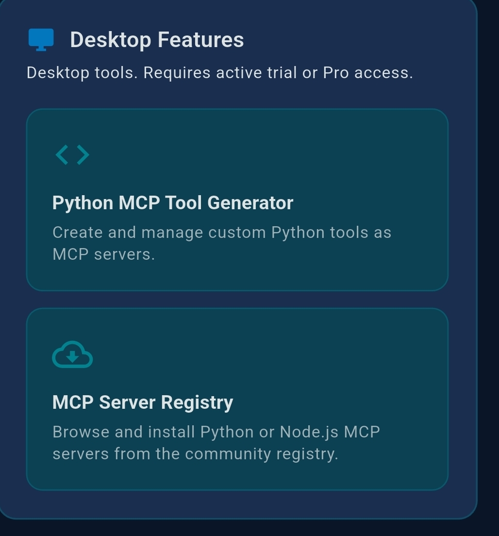 Desktop tiles