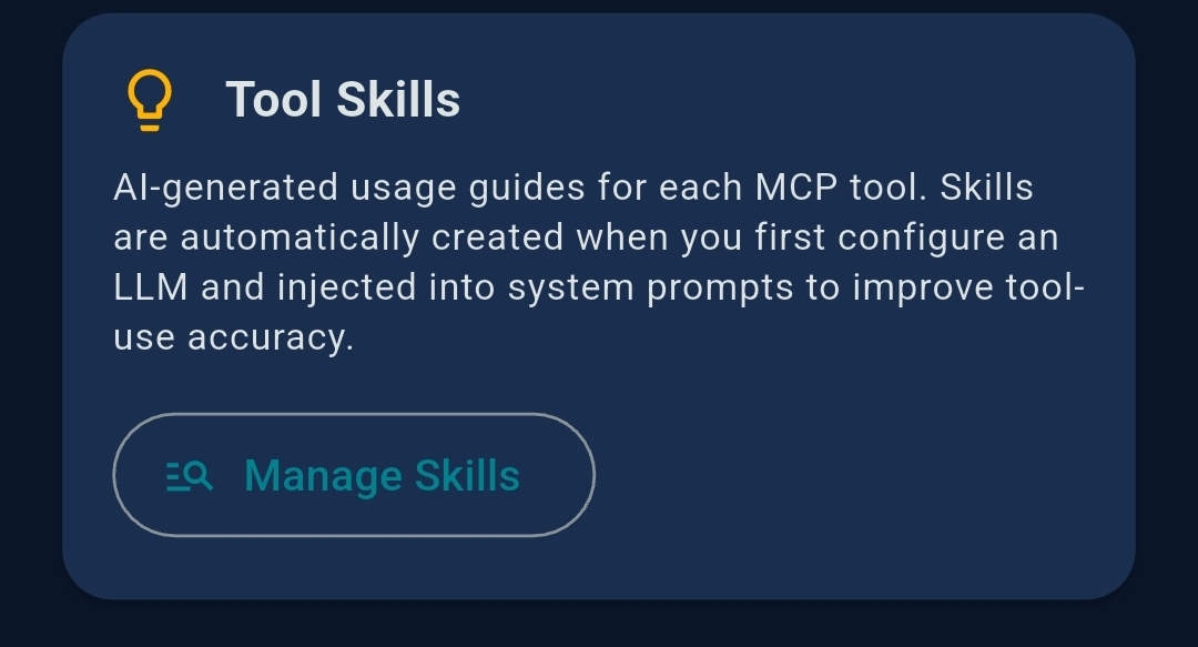 Tool Skills info