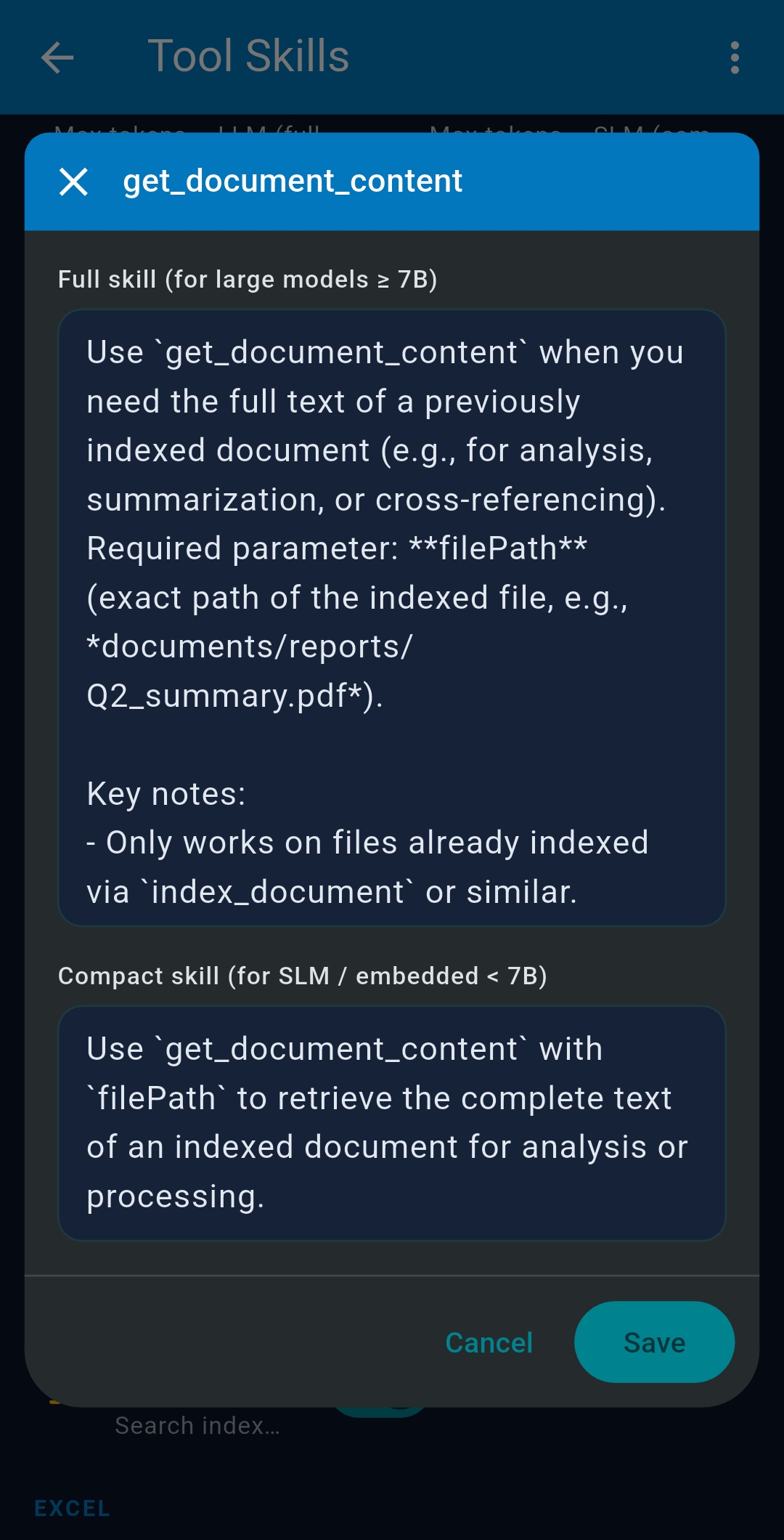 Tool Skills extra