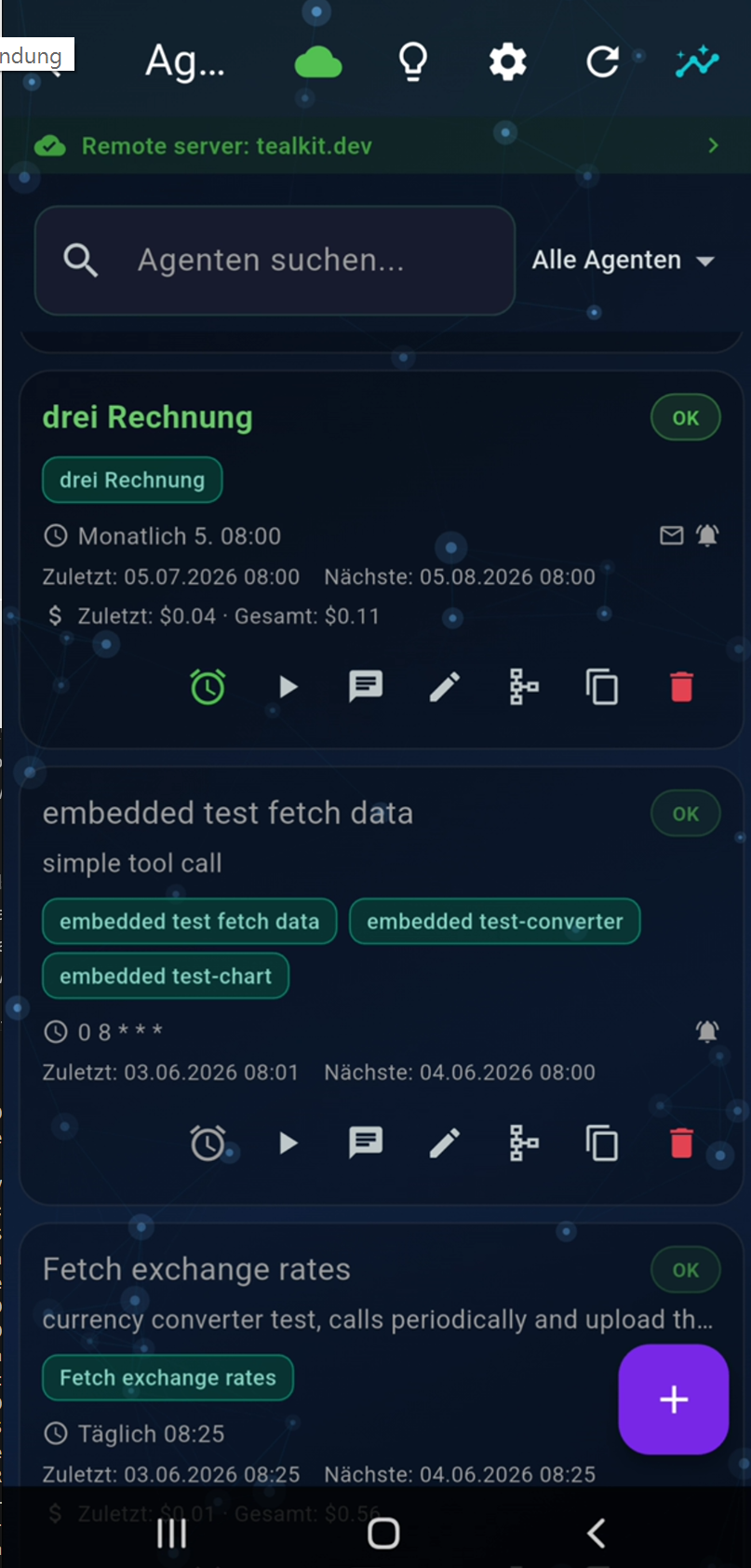 Workflow List Mobile